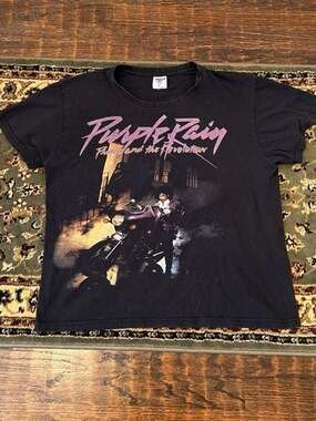 Prince and the Revolution Purple Rain World Tour 84-85 Graphic T-Shirt